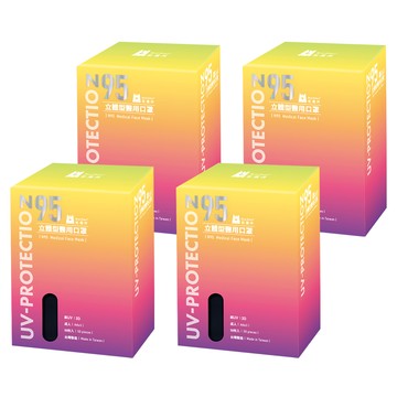 BLUE EAGLE 藍鷹牌 成人N95立體型醫用口罩  深海藍  50片  4盒