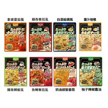 【江戶物語】 Hachi 哈奇 義大利麵醬系列 2人份 義麵醬 拿坡里/番茄/辣椒/香蒜/白酒蛤蠣/奶油蟹味 速食調理包