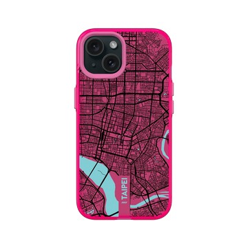 iPhone 15 Clear 粉漾桃 - JOCR - Taipei (Black Logo)