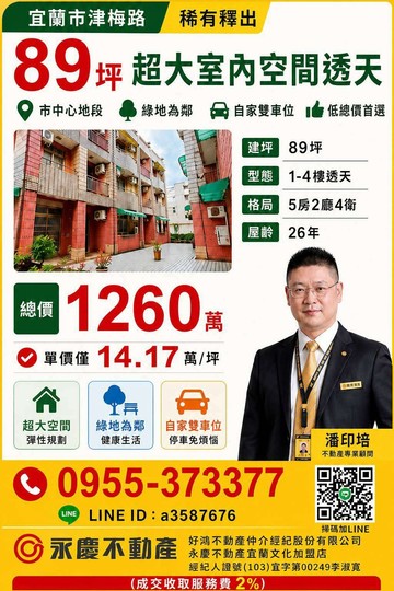 宜市新生國小大坪數5房雙車位透天｜宜蘭縣宜蘭市津梅路