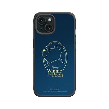iPhone 15 SolidX 黑 - 迪士尼-小熊維尼 Disney Winnie The Pooh - 時尚線條款