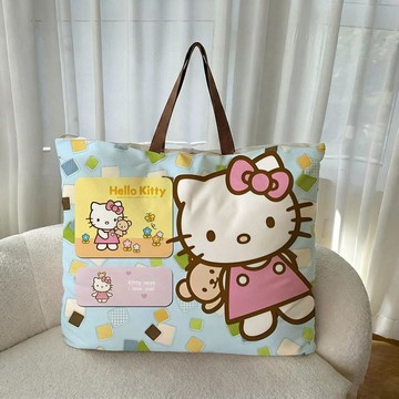 ✨元氣新品✨HelloKitty加厚牛津布收納袋園被收納袋搬家旅行袋衣服棉被袋ZFGQ