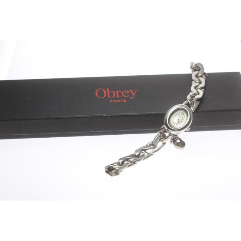 オブレイ　Obrey オーバルSILVER オブレイObrey時計