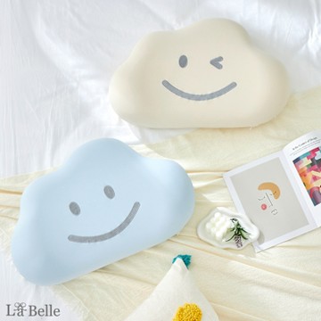 【Great Living格蕾寢飾】義大利La Belle HAPPY : ) 釋壓舒眠涼感雲朵記憶枕 (兩色任選)