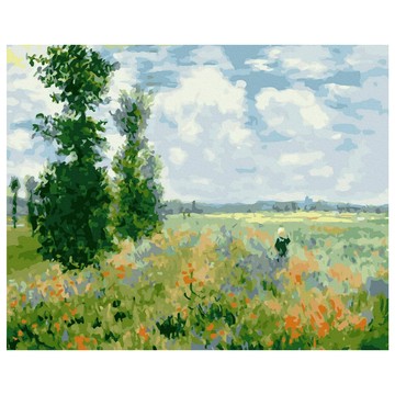 ArtLife 藝術生活 數字油畫DIY DT007 50 x 40cm  莫內 罌粟花田  1組