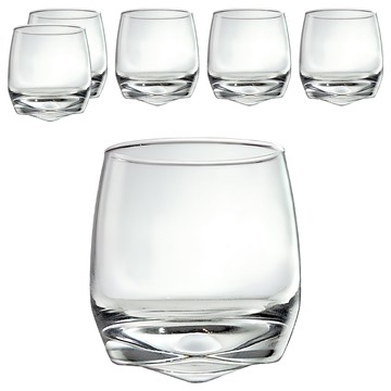 Ocean Glass CUBA 古巴錐底杯 270ml 可愛不倒翁造型無鉛玻璃杯  80 x 88mm  6入