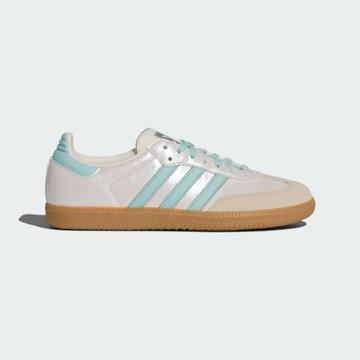 Adidas 愛迪達 Samba OG W KJ4304 女 休閒鞋 復古 麂皮 流行 米 淺綠