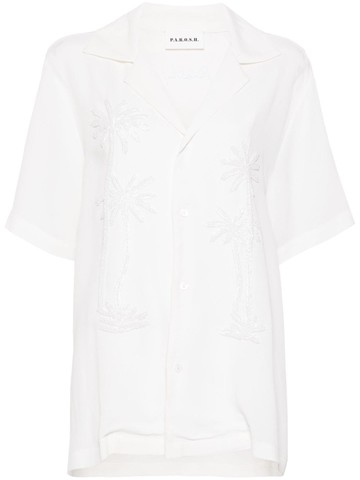 Camicia con palme impreziosite