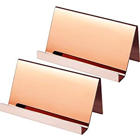 Maxdot Pack Stainless Steel Business Cards Holders Desktop Card Display B