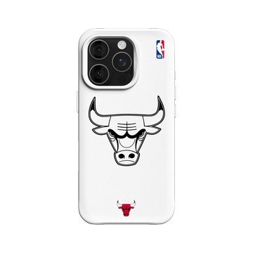 iPhone 16 Pro SolidX 白 - NBA - B&W-芝加哥公牛 Chicago Bulls B&W - Light