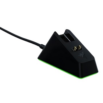 RAZER 雷蛇 滑鼠充電底座 幻彩版 USB-A連接埠 USB 2.0 Micro-B 防滑壁虎腳墊  1個