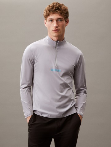 Calvin Klein 透視羊駝細織圓領毛衣