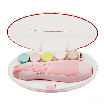 Reddot 紅點生活 LED電動拋光磨甲器組 1組 米妮婭粉 寶寶/成人適用 低噪音