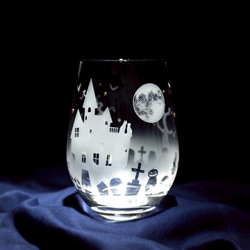[萬聖節派對/水滴形玻璃杯]