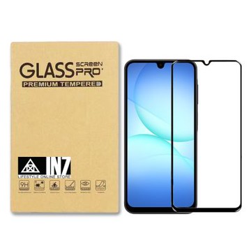 IN7 Samsung A17 5G (6.7吋) 高清 高透光2.5D滿版9H鋼化玻璃保護貼-黑色