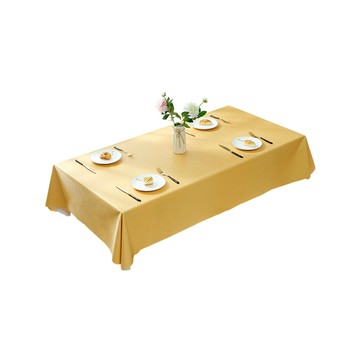 歐楓居家 北歐色彩布貼合素色系防水防油桌巾-140X140cm (正方桌垂直防水防油桌巾/餐桌巾/桌布/桌墊/台布)