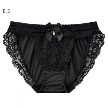 愛美菲露日系甜美可愛蝴蝶結三角褲透氣性感蕾絲低腰舒適內褲女士