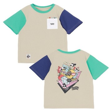 CHUMS 童Kids Chumleys Market Pocket T-Shirt短袖上衣 Purple Crazy-CH211367C087