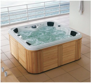 【麗室衛浴】BATHTUB WORLD 獨家擁有 豪華按摩浴缸 G-9005 多種出水按摩方式 2120*2120*900mm