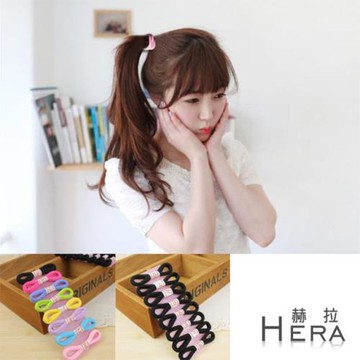 Hera 赫拉 純色高彈力毛巾髮圈-16入組