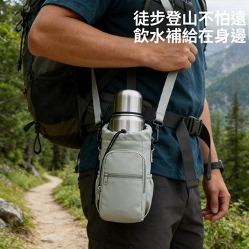水杯套 保溫杯套 水瓶斜背包 水壺套 手機收納袋 可斜背水杯袋 單肩水壺包 戶外便攜杯套 大容量水瓶袋 運動水壺袋 旅行