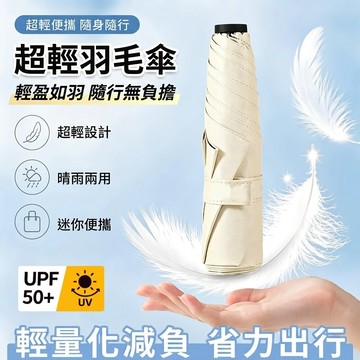 超輕傘 羽毛傘 輕量黑膠傘 防曬傘 輕量手動傘 鉛筆傘 羽毛黑膠雨傘 晴雨伞 抗UV傘888