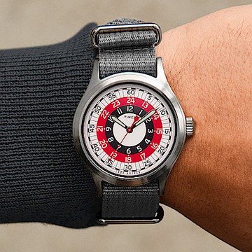 TIMEX x TODD SNYDER聯名限量MOD 摩登輪盤手錶-灰銀/40mm