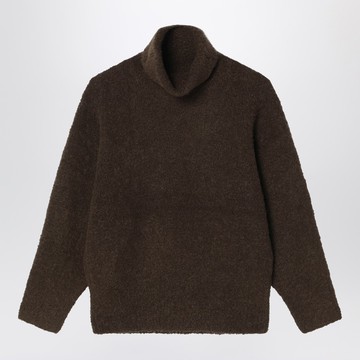 Bouclé turtleneck pepper