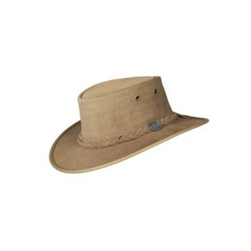 BARMAH HATS 1061HI 巴馬帽 澳洲經典皮革牛仔帽/圓盤帽 山胡桃木色