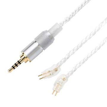 FIIO 飛傲 RC-78B 平衡線 高傳導銅線 120cm長  銀色 + 透明  1條