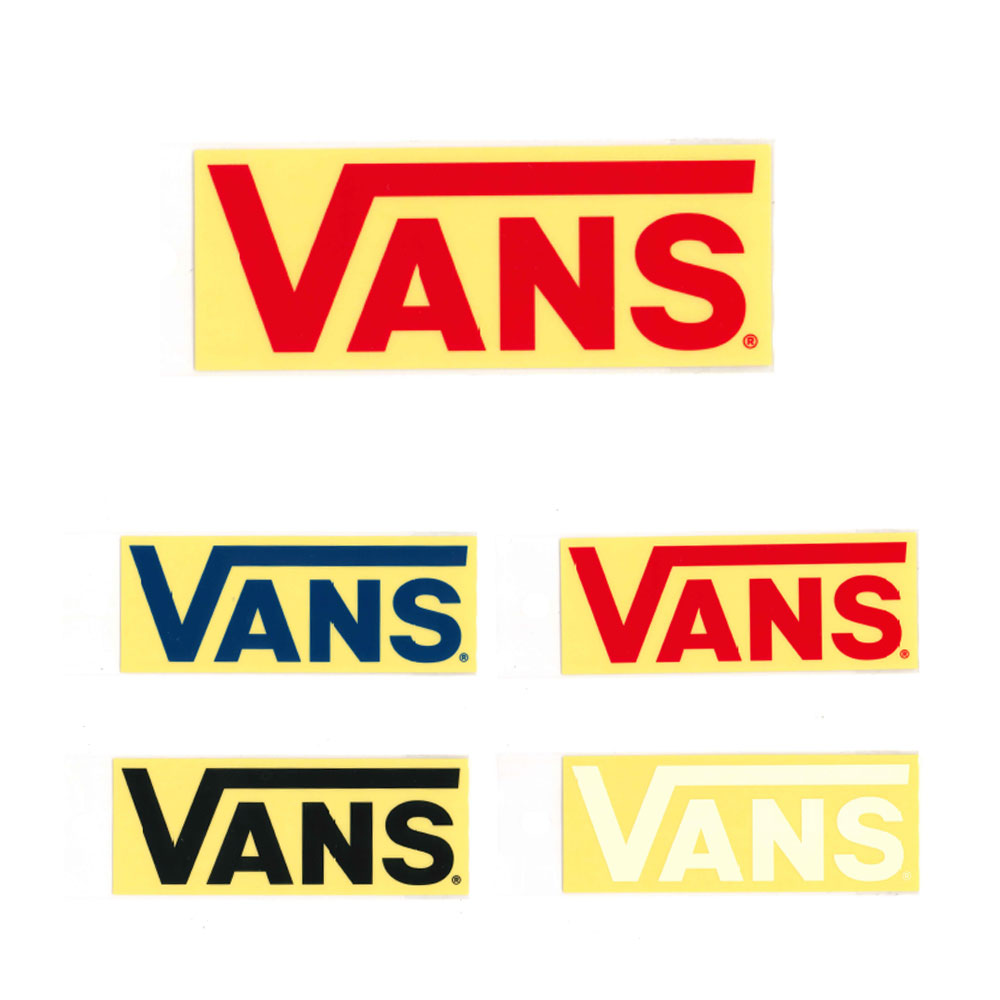 VANS バンズ ヴァンズ ステッカー FLV LOGOステッカー 小 ロゴ シール グッズ メンズ レディース アウトドア 車 バイク