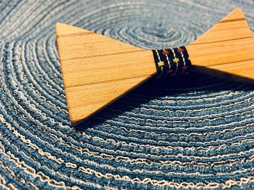 木製領結∣紳士∣文青∣約會配件