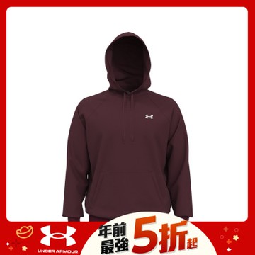【UNDER ARMOUR】男 Rival Fleece 長袖帽T_1379861-600