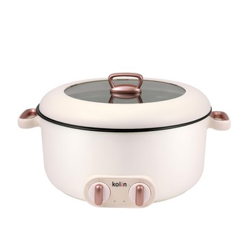 Kolin 歌林 雙溫控日式鴛鴦電火鍋 384 x 328 x 206mm 米色  KHL-UD501E