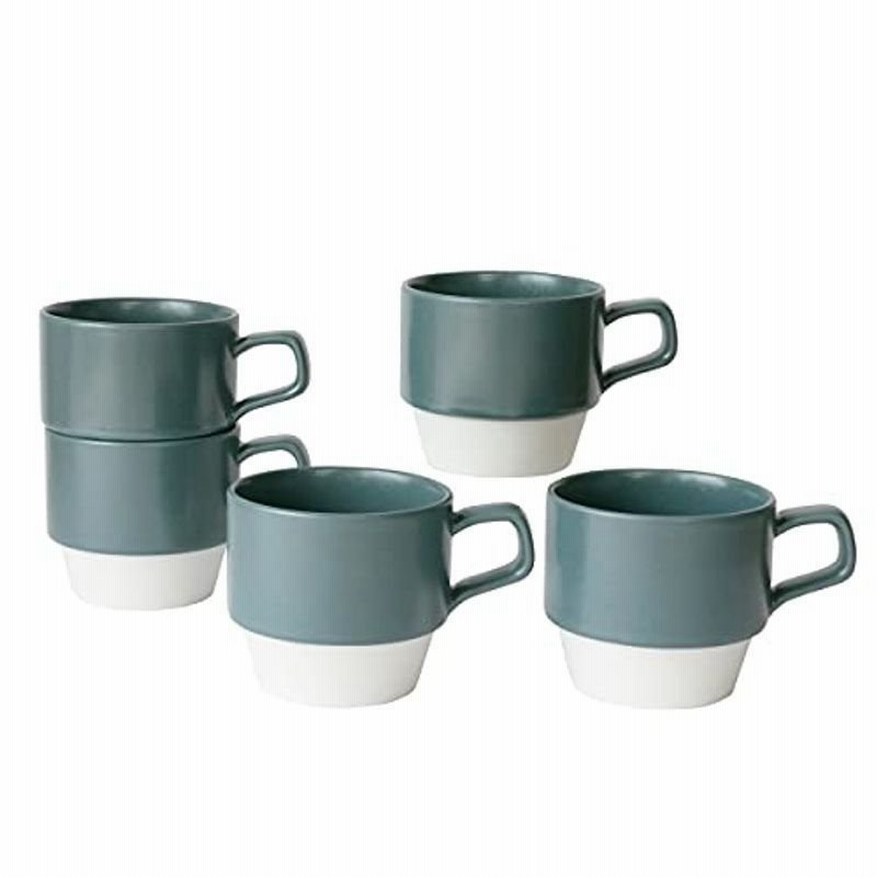 ドルチェデュオ カップ 5客セット グレー 無地 スタッキング コーヒーカップ マグカップ 来客用 接客用 2ml 日本製 Dam 23 通販 Lineポイント最大0 5 Get Lineショッピング