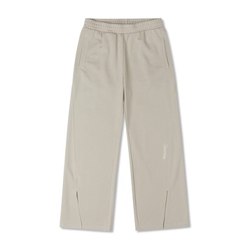CONVERSE CHAIN STITCH WIDE LEG PANTS BEACH STONE 女 長褲 米灰