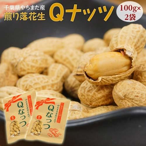 新品種『やちまた産 Qなっつ（キューナッツ）』 千葉県八街産 落花生 焙煎 100g×2袋 ※常温 送料無料