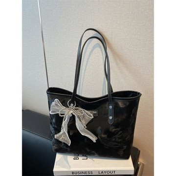 跨境休閑通勤大容量托特包2025女新款小眾設計洋氣大學生單肩包女