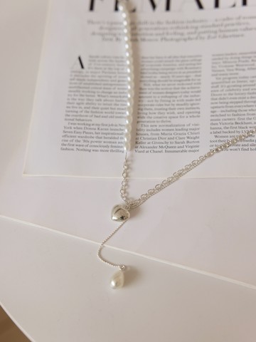 巴洛克雙層珍珠吊墜項鍊