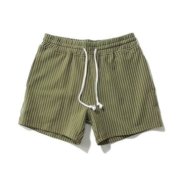 重磅彈力條紋短褲男潮流青年休閒褲3分褲運動三分褲家居運動褲衩運動短褲男大尺碼運動褲健身短褲男健身訓練褲