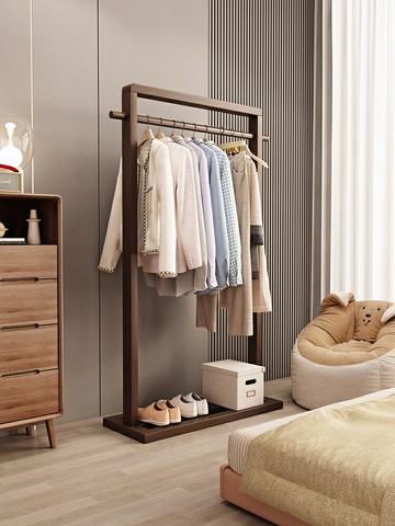 掛衣架落地衣帽架宿舍房間客廳新名宿轉角置衣架可移動多功能晾衣