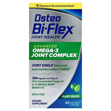 Osteo Bi-Flex, 高級 Omega-3 關節複合物，80 粒軟膠囊