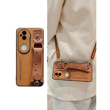 復古翻毛皮適用vivos50手機殼vivos30保護套s20耐臟s19pro硅膠s18全包s17腕帶s16斜跨背帶s15防摔12女Promini