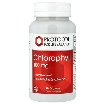 Protocol for Life Balance, 葉綠素，100 毫克，90 粒素食膠囊