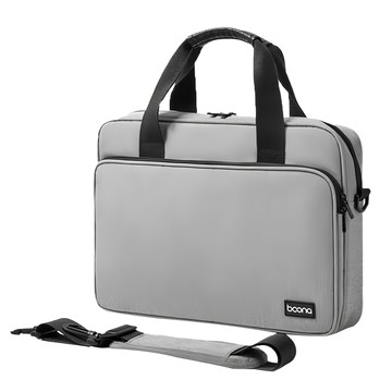 baona 包納 手提電腦包 筆電包 手提大包 牛津布 簡約  13/13.3吋  灰色  1個