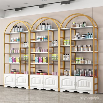 按摩店爆款 🌸 化妝品展示櫃貨櫃展示架落地多層置物架美容院貨架産品架美甲架子 JIKA