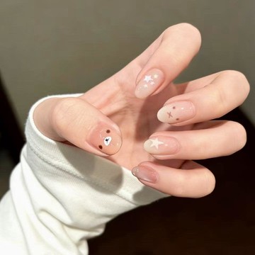 💗Yuki Nail💗白晝小熊~純欲可愛甜美ins風手工卡通精緻氣質百搭活力少女穿戴甲