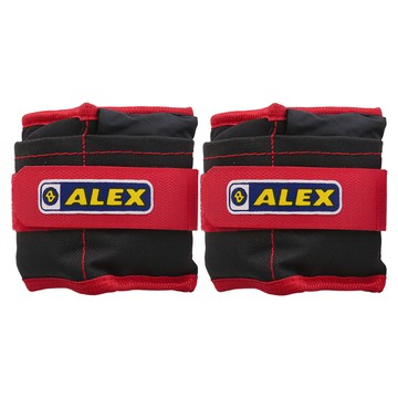 ALEX SPORTS 抽取式沙包型加重器(對)2KG~4KG，黑紅色