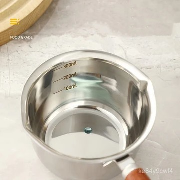 ⚡臺灣爆品⚡不銹鋼潑油鍋奶鍋加厚家用商用熱油小鍋烘焙日式淋油鍋迷你鍋 IBO7