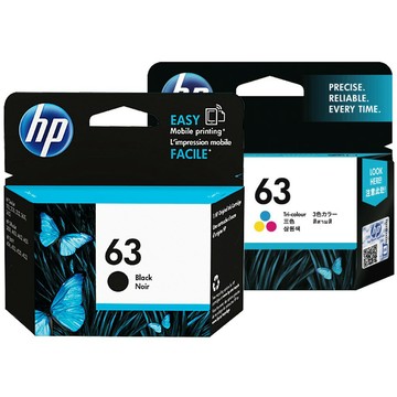 【免運+有發票】HP 63(F6U62AA黑+F6U61AA彩) 原廠盒裝墨水匣｜領券最高折$220